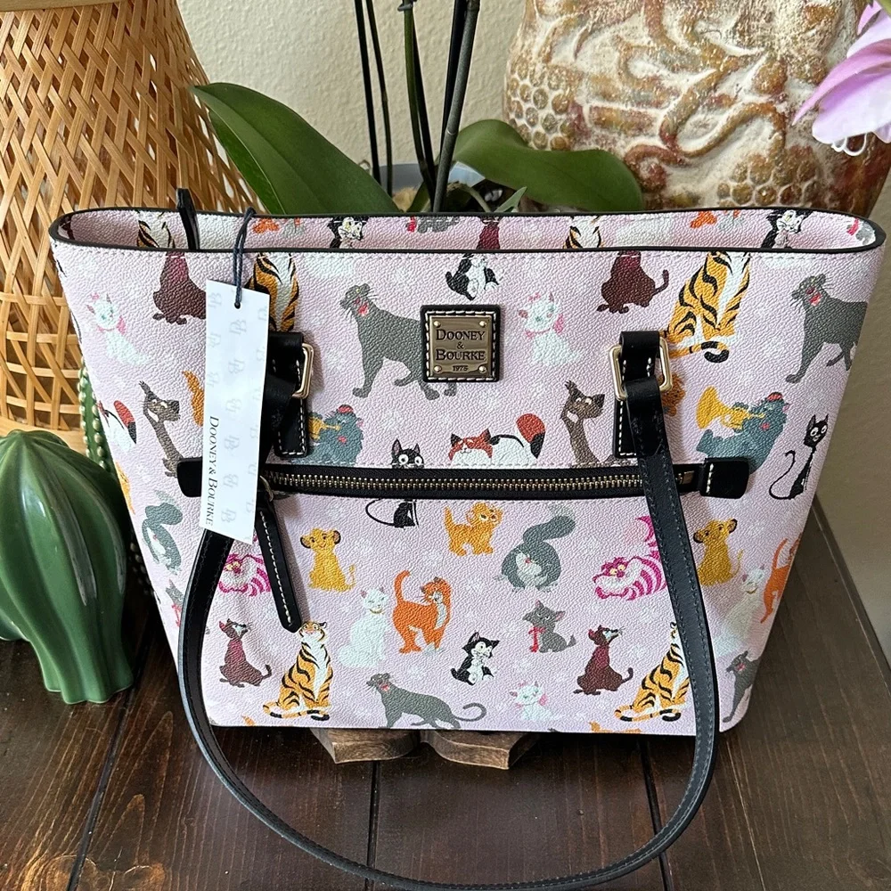 Disney Parks Dooney & Bourke 2024 Cats Tote Bag Purse - Picture 2 of 9